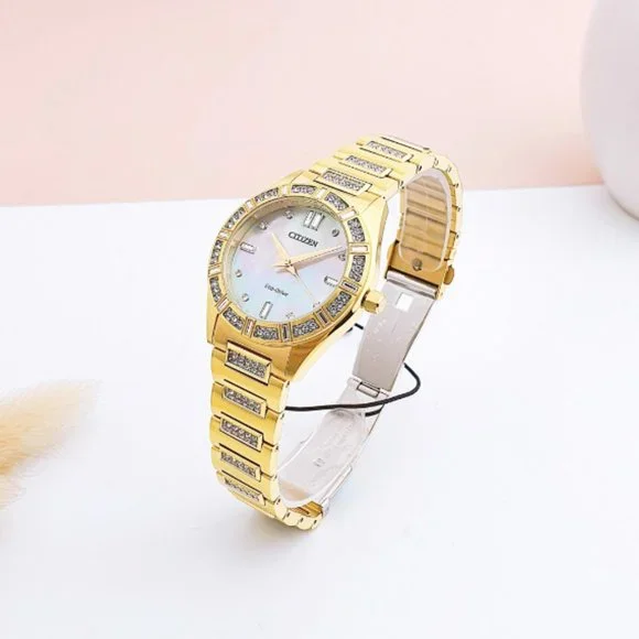 Citizen Eco Drive Diamond Women's 34mm Tone Watch